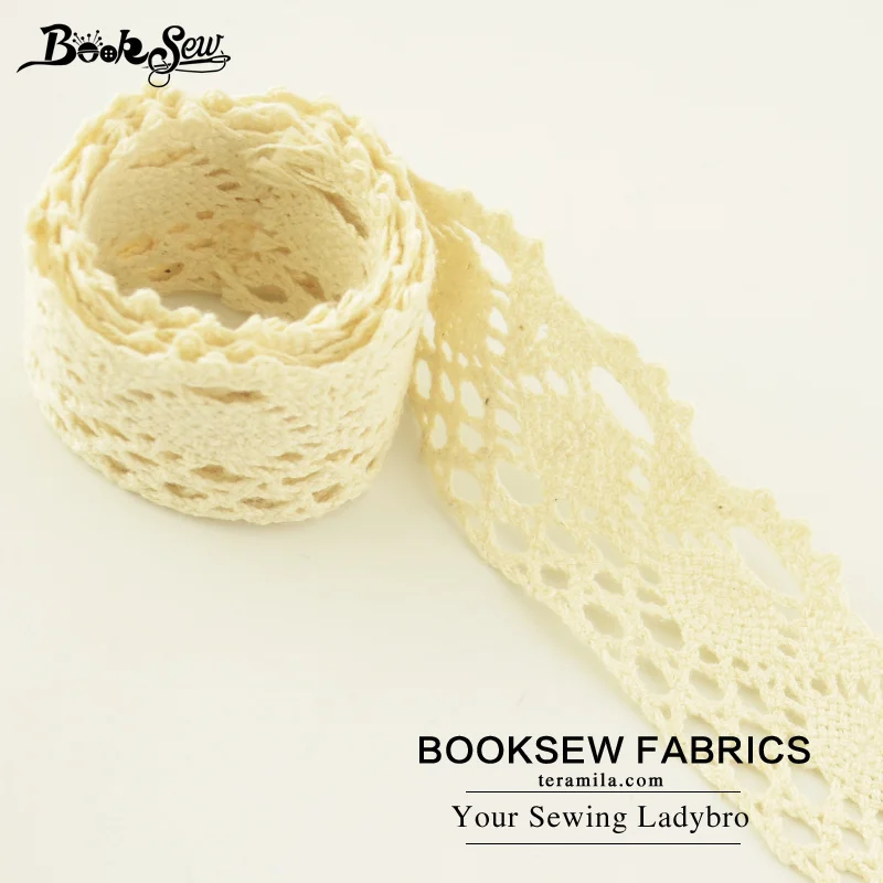 Хлопчатобумажная кружевная лента Booksew, белая и бежевая кружевная отделка, сделай сам, шитье, свадьба, скрапбукинг, 5 ярдов/партия, ширина 2 см/2,5 см/3 см/4 см