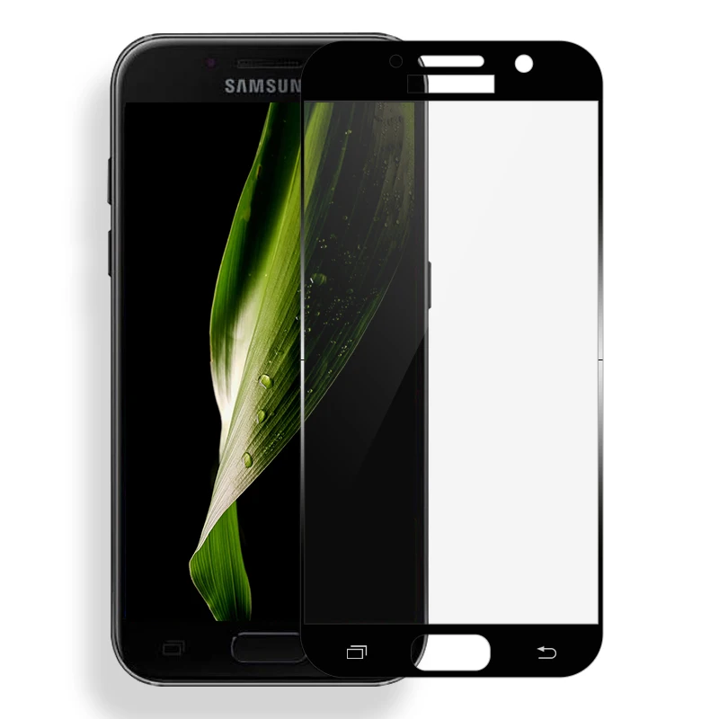 MAKAVO полное покрытие закаленное стекло протектор экрана для Samsung Galaxy A3 A5 A7 2017 A320 A520
