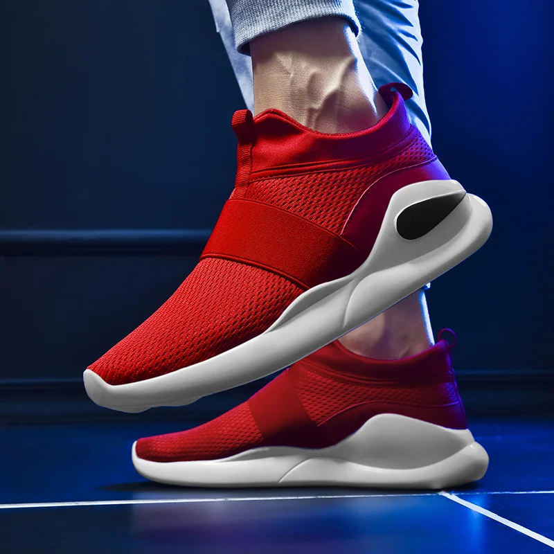 SENTA Light спортивная обувь для мужчин дышащие кроссовки на открытом воздухе без шнуровки Free Run большой размер Спорт Фитнес прогулочная Обувь Zapatillas