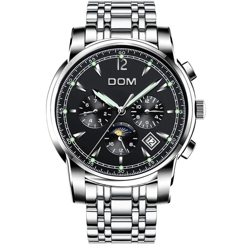 M-75D-1MX Mechanical Watches Sport DOM Watch Men Waterproof Clock Mens Brand Luxury Fashion Wristwatch Relogio Masculino M-75D-1MX - Цвет: M-75D-1MX