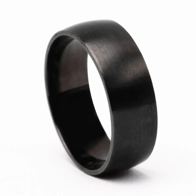 8 мм Вольфрам карбида Черный Обручальное Для Мужчин's женщин Обручение