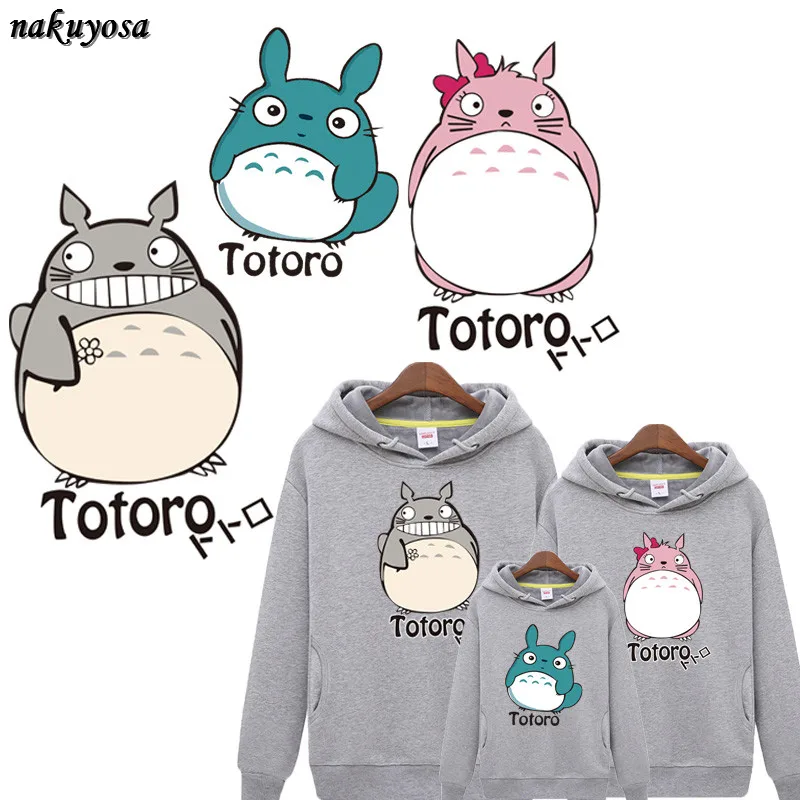 5 шт мультфильм Мой сосед Тоторо термопереводные наклейки для семьи тканевые