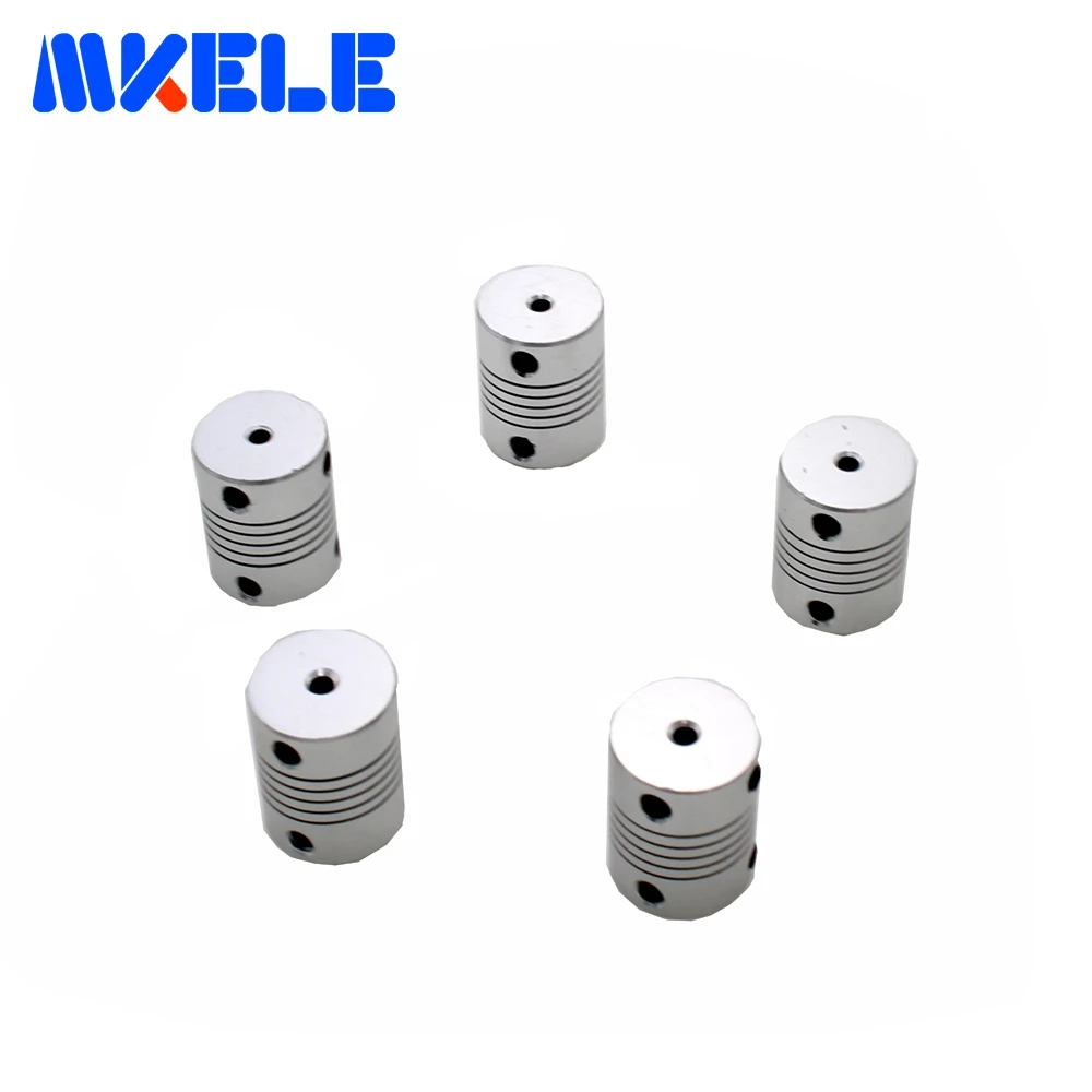 5 шт. алюминиевый шаговый двигатель гибкий вал Соединительная муфта кодеры