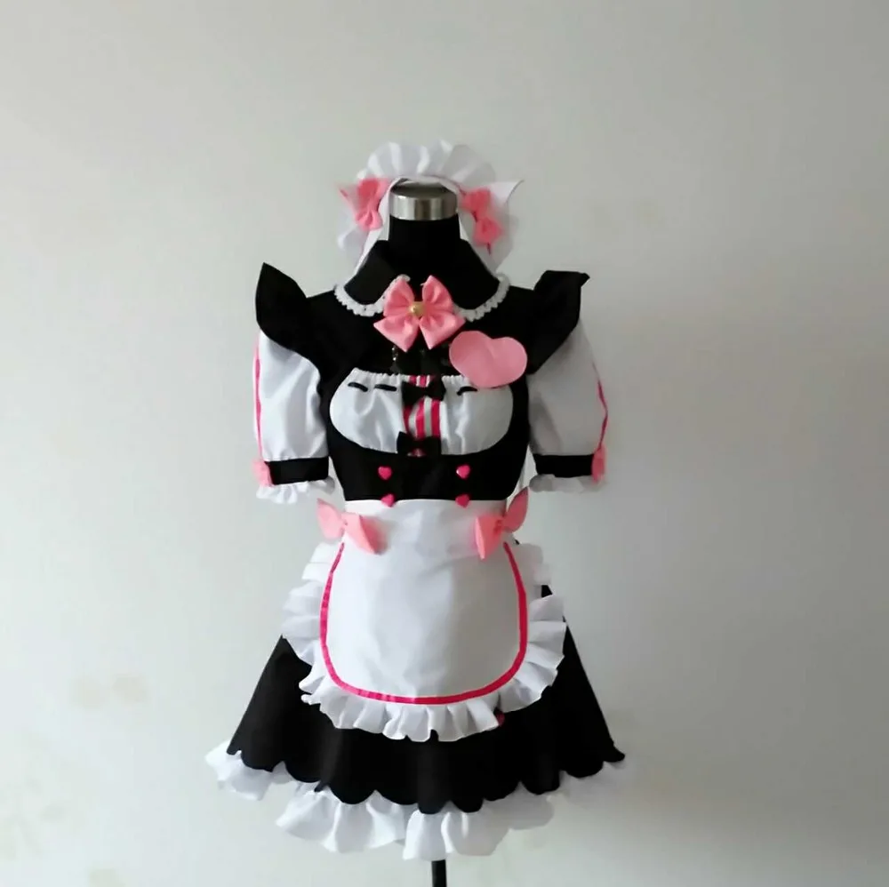 NEKOPARA Косплей nekopara шоколад ваниль Костюм Хэллоуин горничная Платье