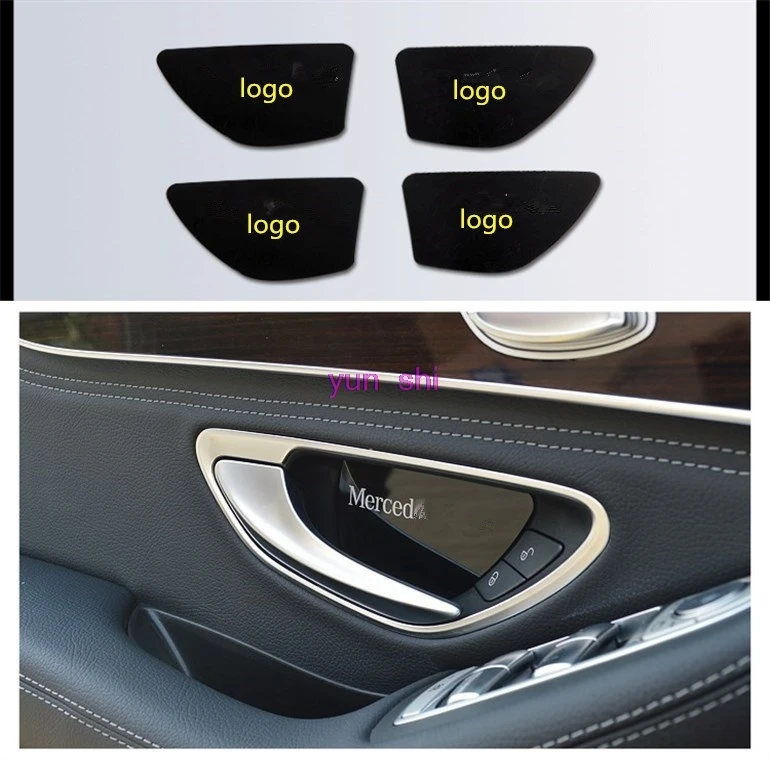 4 шт. Акриловые Автомобилей Внутренняя Дверная Ручка Накрыть Миску Волосяного