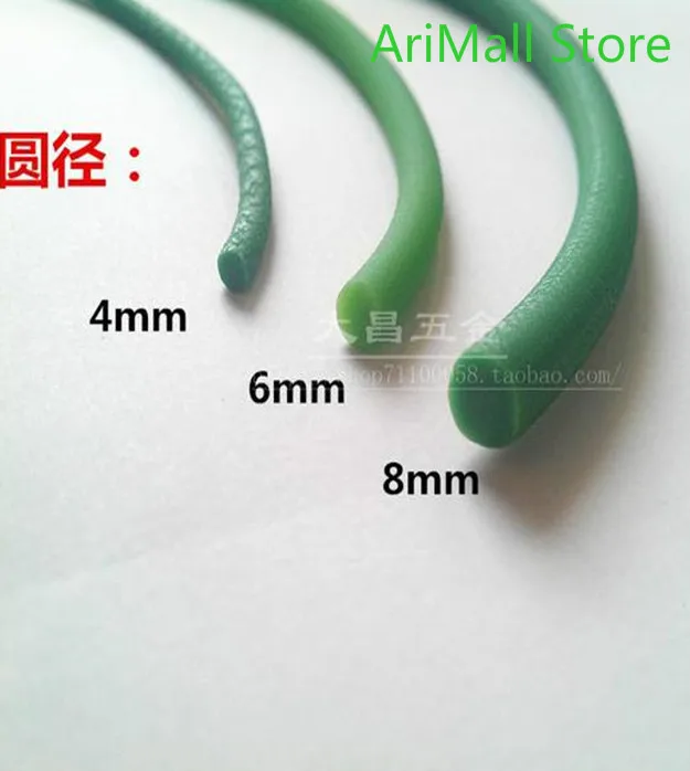 Круглый ремень из говядины ПУ диаметром 6 мм Тайвань абразивный с грубым