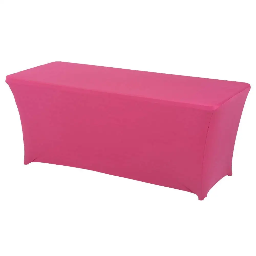 Fuchsia Прямоугольные скатерти, растягивающиеся скатерти из спандекса для свадьбы, отеля, дома, события, вечерние украшения, HAORUI, 1 шт - Цвет: Fuchsia