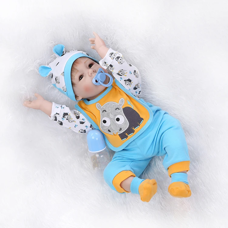 NPK reborn doll силиконовые виниловые игрушки Мягкое хлопковое туловище с высококачественное моделирование Детская кукла импортный мохер