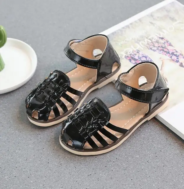 2019 summer new children's sandals fashion shoes elastic band comfortable open toe beach Roman |