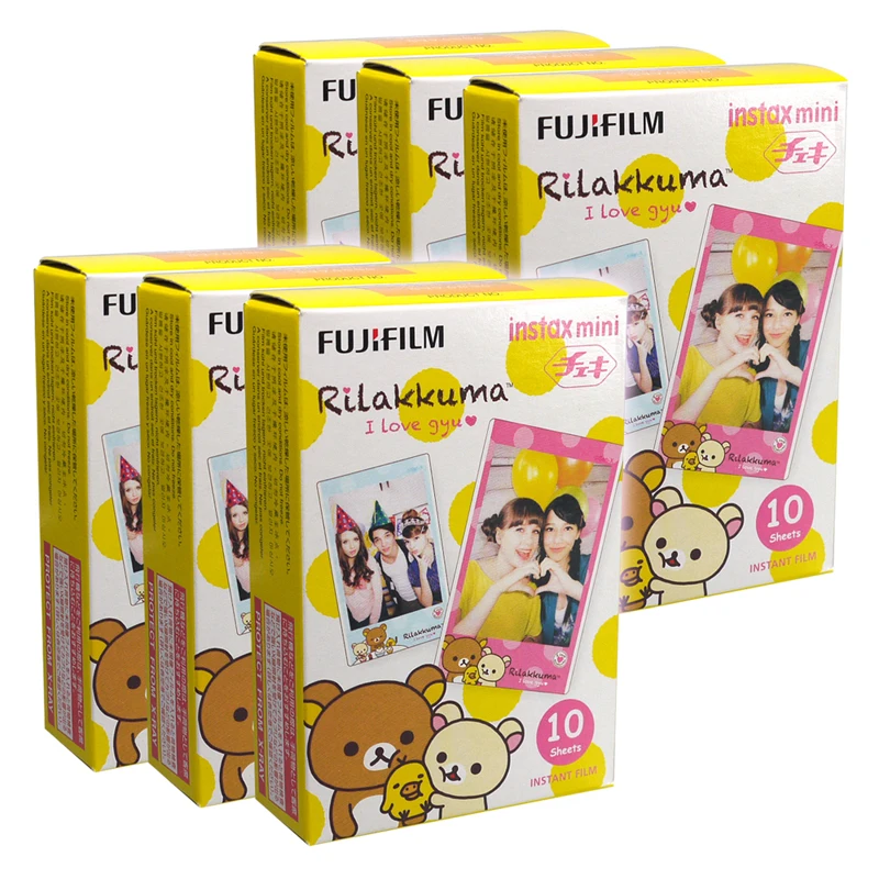 Fujifilm Instax Mini Rilakkuma I Love Gyu мгновенная 60 пленка для Fuji 7s 8 + 9 25 50s 70 90 300 SP 1 2 принтера|instax