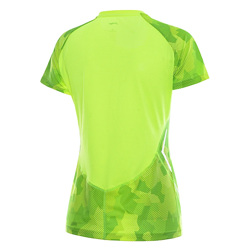 (Break Code) женская футболка для бадминтона Li Ning рубашки соревнований 100% полиэстер