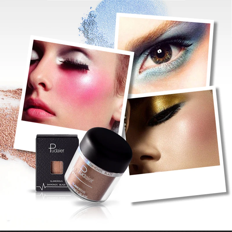 Бренд 28 Цвета блеск Eye Shadow Косметика Макияж diamond палитра свободные порошок