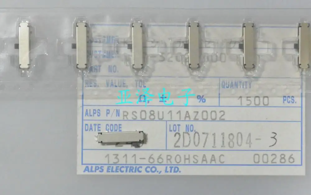

20 шт./лот ALPS alpine RS08U11AZ001/RS08U11AZ002 маленький SMD скользящий потенциометр 20K