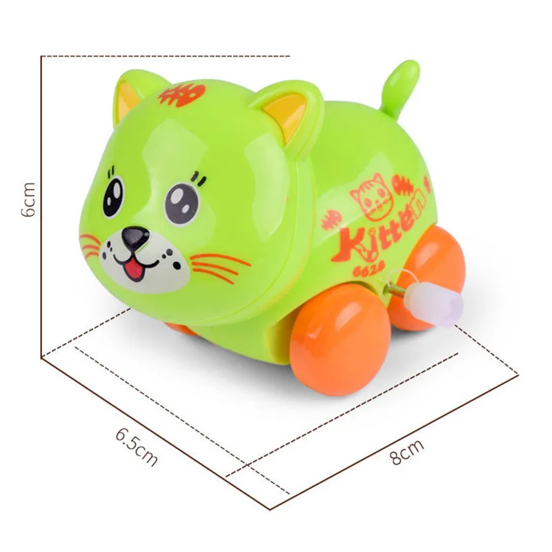 E color random Забавные детские игрушки, Мультяшные животные, собака, заводные игрушки, заводная машина, заводные развивающие игрушки, детская Мобильная погремушка, игрушка в подарок - Цвет: E color random