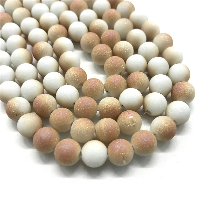 

6/8/10mm high quality frosted glass beads, round beads DIY jewelry makeing bracelet necklace #09