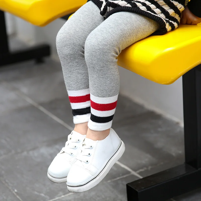 Колготки для девочек на весну осень 2019 Классические колготки в полоску маленьких