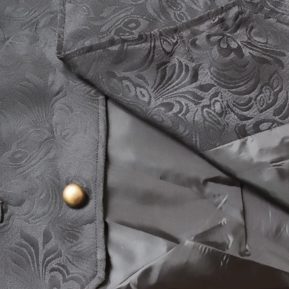 Винтажный жилет для джентльмена в викторианском стиле черный Мужской