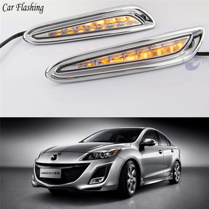 2 шт. светодиодные дневные ходовые огни для Mazda 3 2010 2011 2012 2013|Фара авто в сборе| |