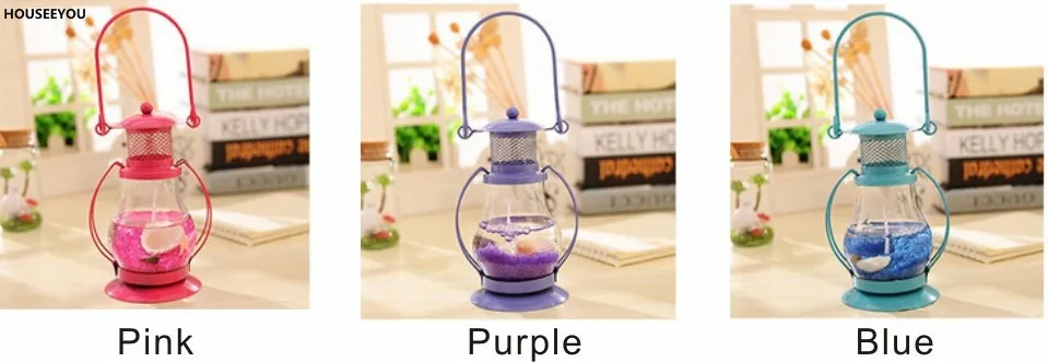 Винтажные подсвечники Современные портативные железные стеклянные для дома