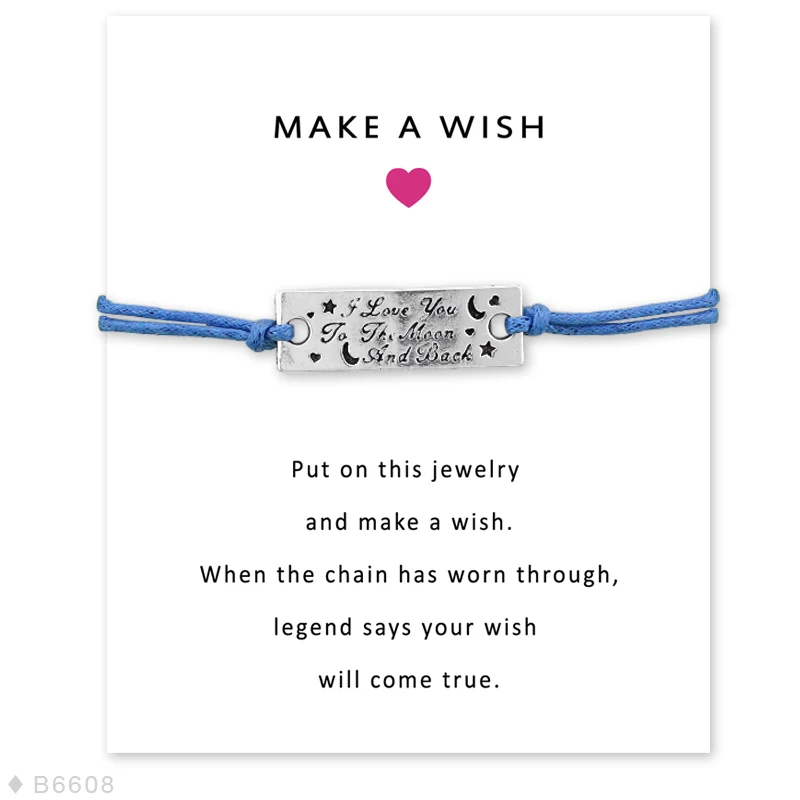 Изготовленный на заказ серебристый цвет я люблю вас к Луне и задней стороне