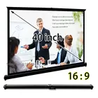 Легкий Настольный проекционный экран 40 дюймов 16:9 HDTV матовый белый экран s, совместимый с проектором BenQ Epson Pico