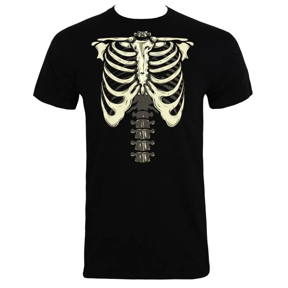 

T-Shirt Skeleton Costume Homme Noir New Arrival Male Tees Casual Boy T-Shirt Tops Discounts Newest 2018 Fashion