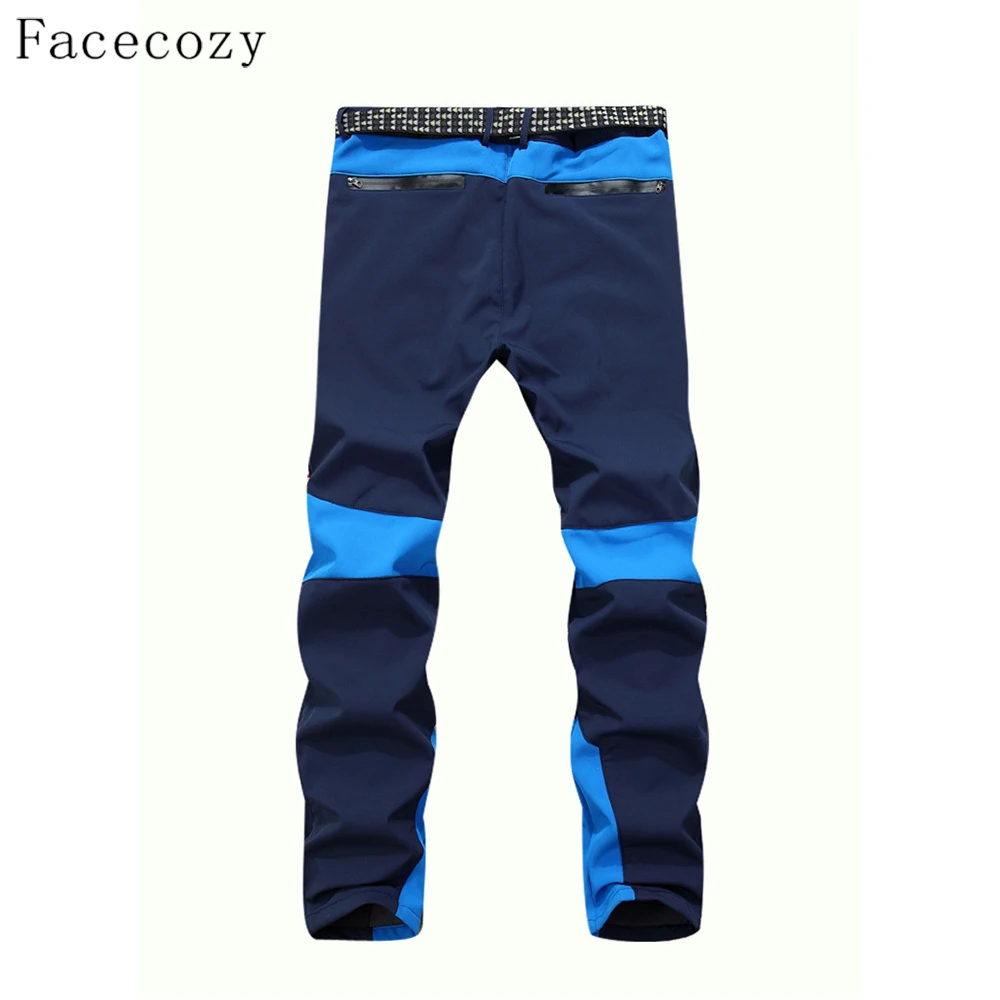 Facecozy мужские зимние ветрозащитные походные и походные брюки мужские водонепроницаемые уличные Треккинговые Брюки спортивные Лоскутные софтшелл брюки