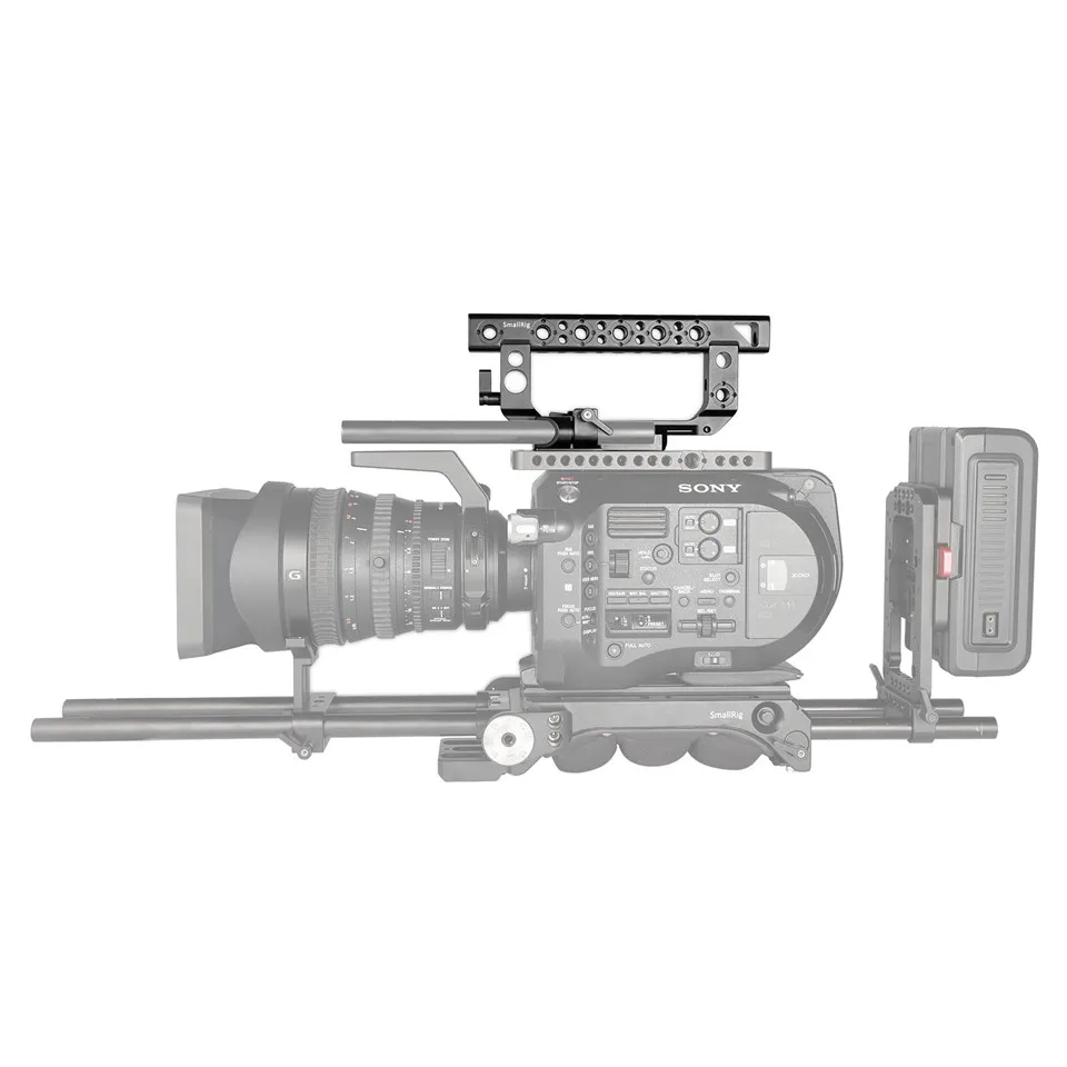 SmallRig верхняя ручка для FS7/FS7II/FS5/Ursa мини БЫСТРОРАЗЪЕМНАЯ Ручка с натовским Рельсом Arri фиксирующие штифты 15 мм стержень зажим-1979