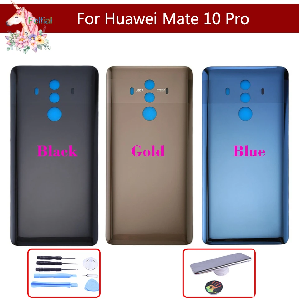 10 шт./лот для Huawei Mate Pro mate10 pro Крышка батарейного отсека задняя крышка Замена