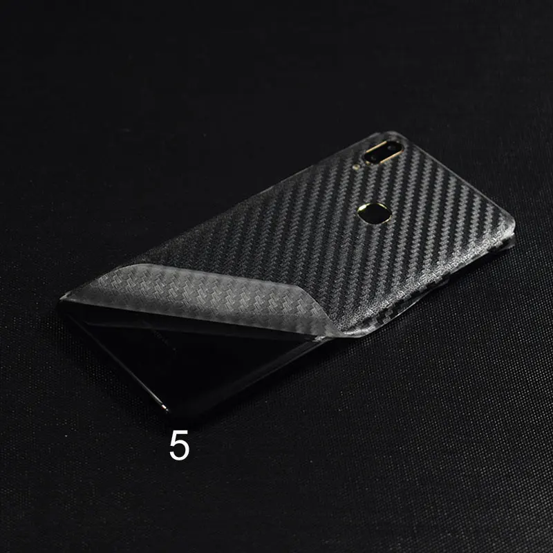 2018 Transparent Frosted Back Film Phone Sticker for VIVO Y85 Wrap Skins Fiber/Grid Cover Leather Grain optional |