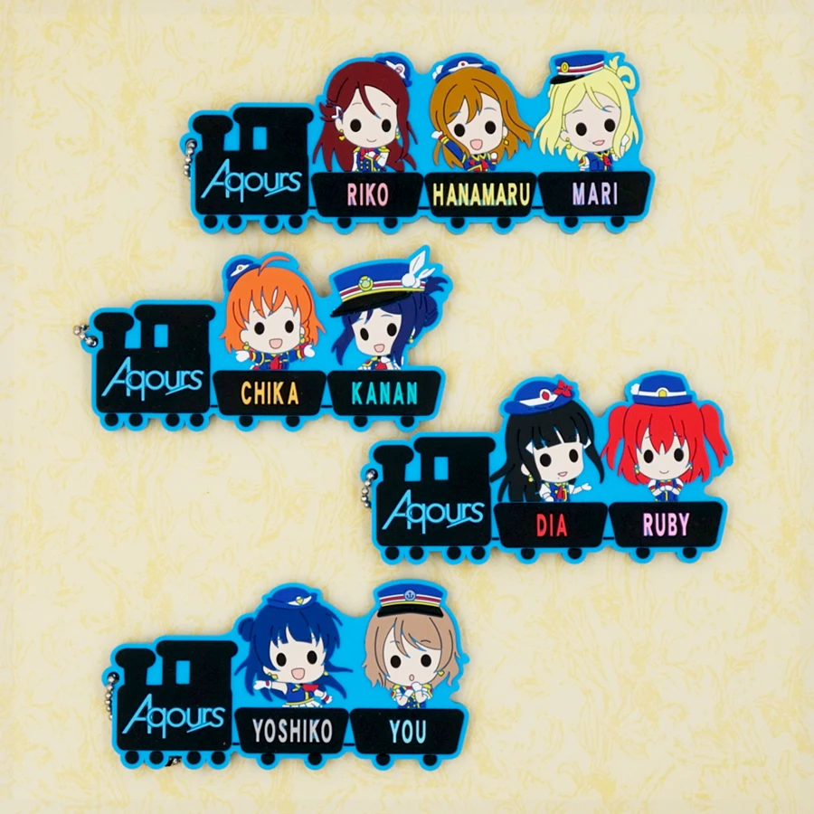 Резиновый брелок для ключей в стиле аниме Love Live Sunshine Aqours | Украшения и аксессуары