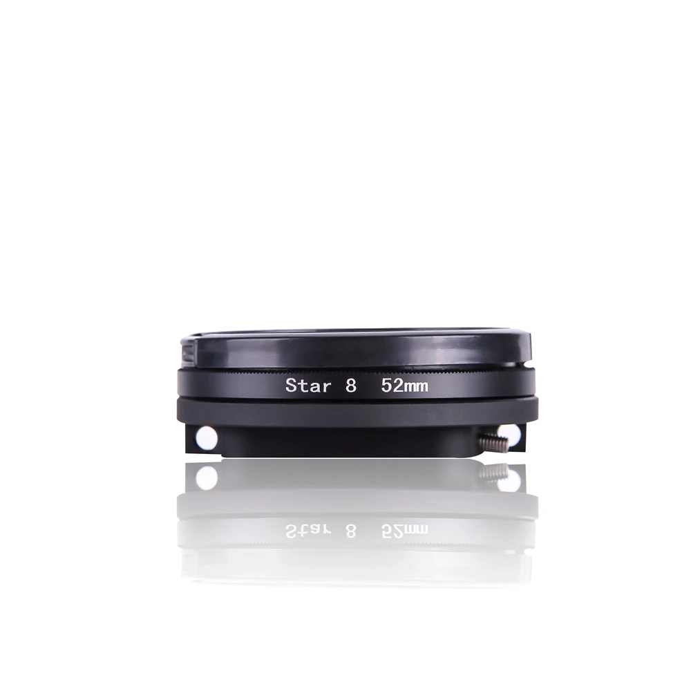 

3 in 1 52mm 4 6 8 Point Star 4 6 8 lens Filter + 52 mm lens cap + adapter ring for GoPro Hero 5