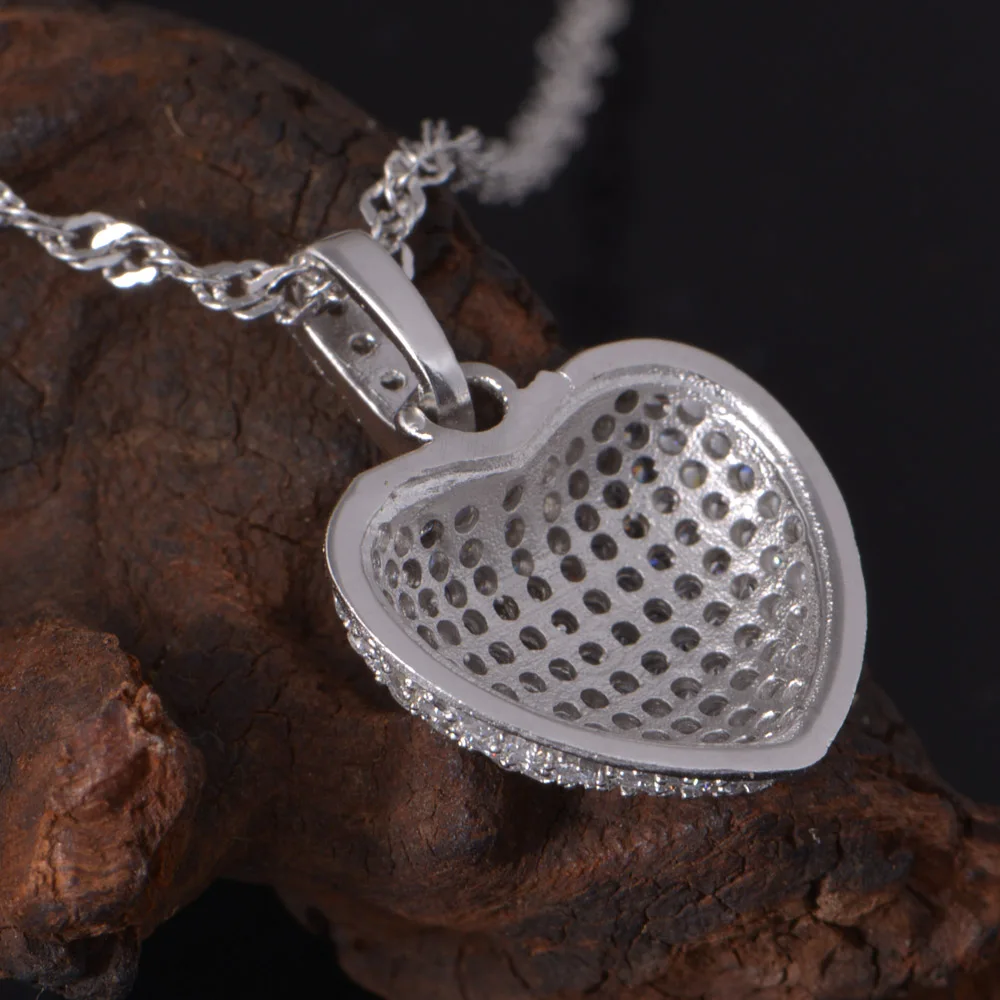 Classic Heart Necklace Fine Jewelry White Beautiful Necklaces for Women Gift of Love Chain Pendant | Украшения и аксессуары
