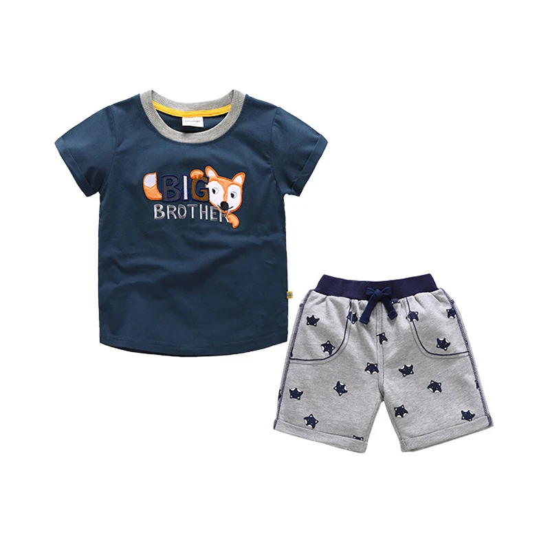 Детский спортивный костюм комплект одежды для новорожденных мальчиков футболка