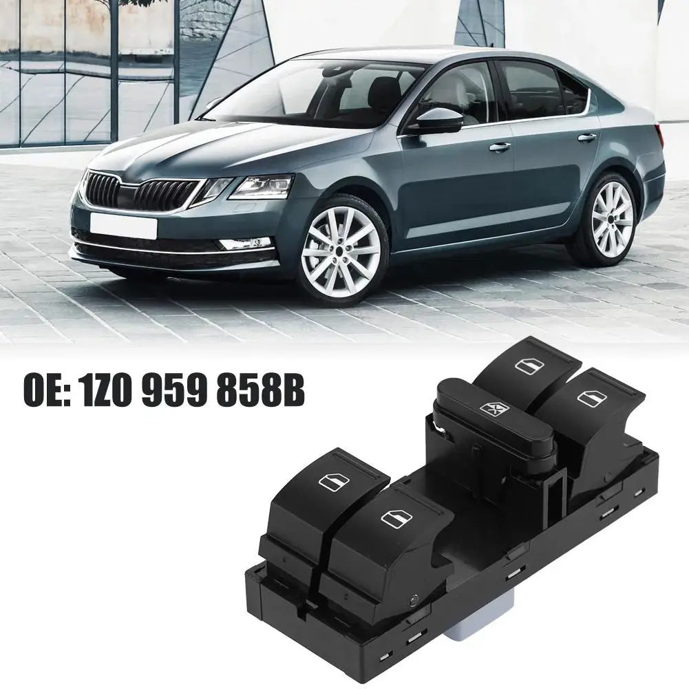 Главный переключатель стеклоподъемника 1Z0 959 858B для Skoda Fabia Octavia SuperB Yeti переключатель стеклоподъемника
