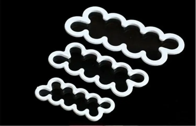 3 шт./набор форма для торта с розовыми цветами пластиковая белая роза украшения B224