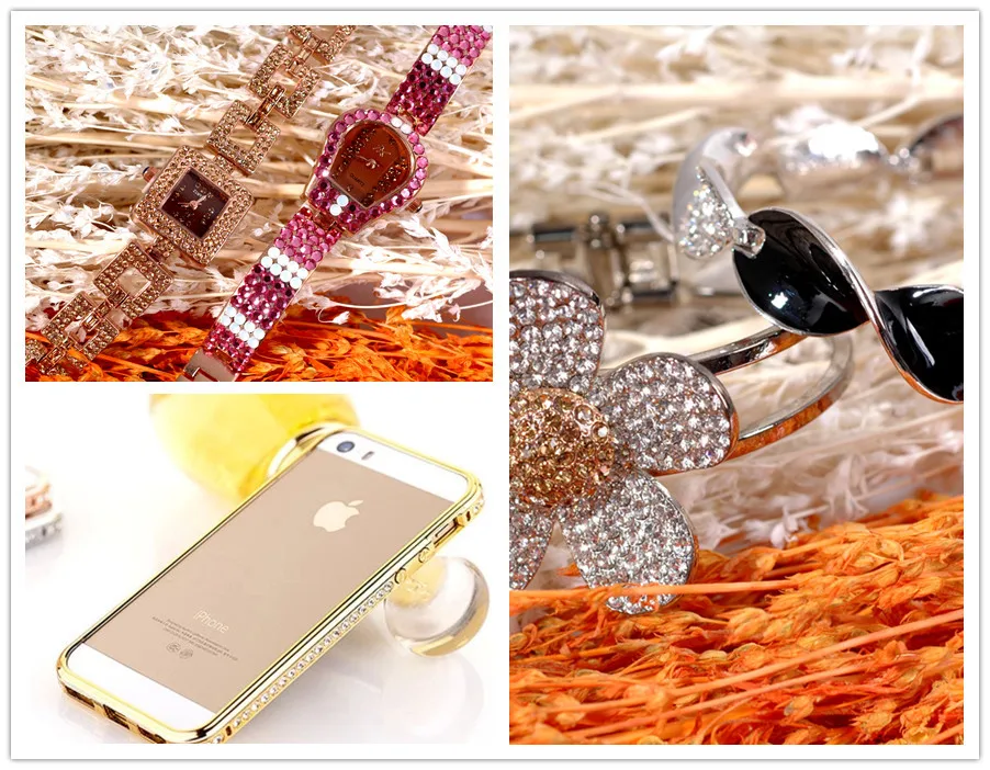 Free Shipping! 1440pcs/Lot ss6 (1.9-2.1mm) High Quality DMC Light Colorado Topaz Iron On Rhinestones / Hot fix | Красота и здоровье