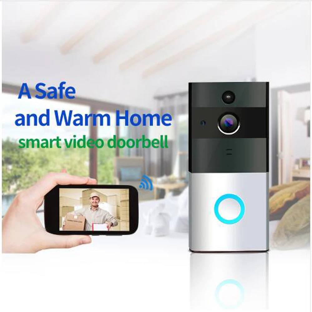 720P IP Camera Smart WIFI Door Bell Wireless Video Door Phone Night vision two way audio waterproof Home security baby monitor