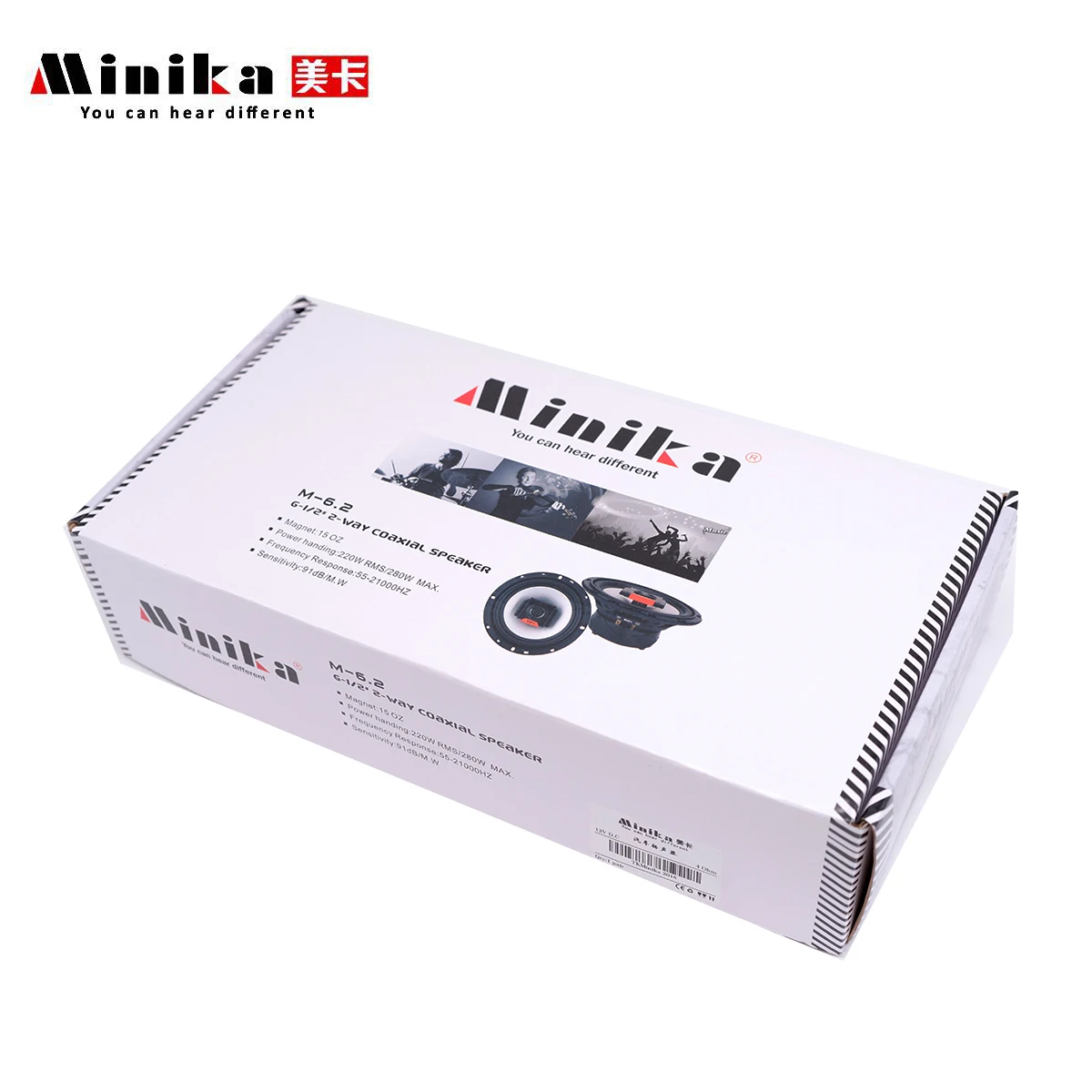 2 шт. Minika 6 5 дюймов 280 Вт полосный автомобильный коаксиальный Hifi динамик двери