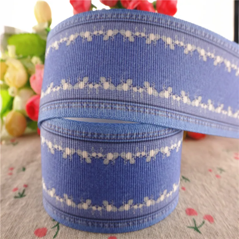 Ленты из денима с принтом 1 1/2 дюйма 38 мм 10 ярдов|10 yard|printed grosgrain ribbongrosgrain ribbon |