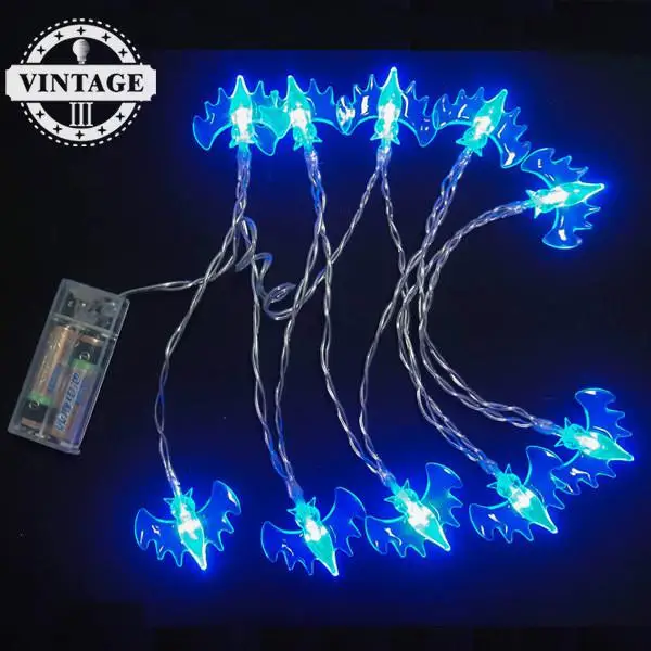 Hallowmas летучая мышь 10LED световая лента модные шторы фиолетовая Турецкая Ночная Фея