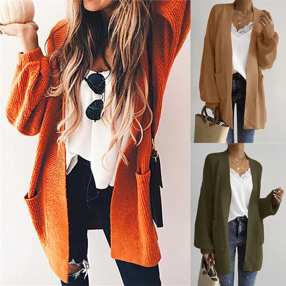 Women Oversized Sweater Casual Long Sleeved Open Stitch Cardigan 2018 Fashion Winter Warm Crocheted Knitted Jumpers Coat Outwear |