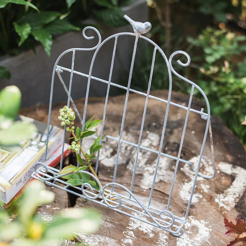 Винтажная газета с цветами и птицами полка для журналов стойка гостиничных