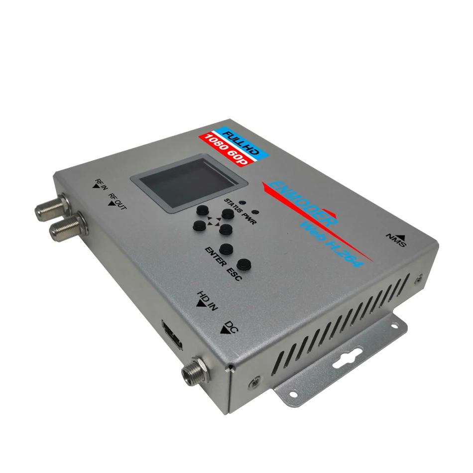 H.264 кодирования HD MI DVB T и C 2IN1 цифровому RF кодировщик модулятор через W e b