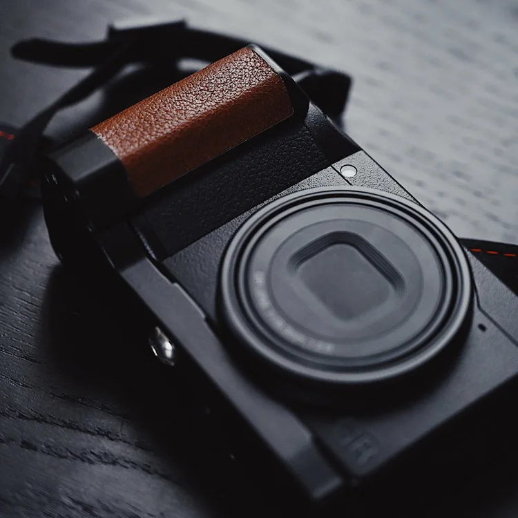 Алюминиевая рукоятка быстросъемный l-образный кронштейн для RICOH GR 3 GR III GR3 с кожаной наклейкой