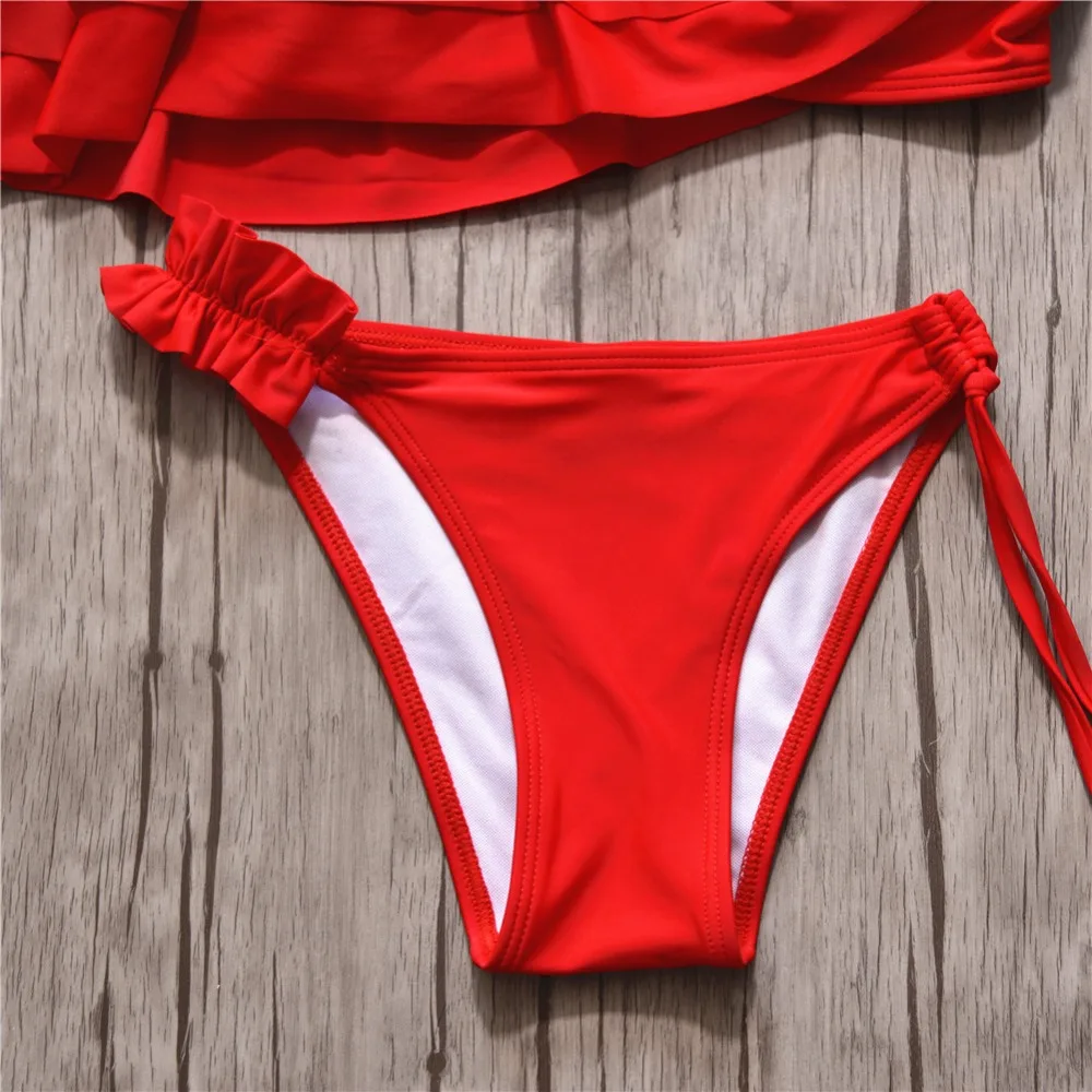 Midou одно плечо Бикини Набор Женский пикантный купальник для плавания бикини пуш