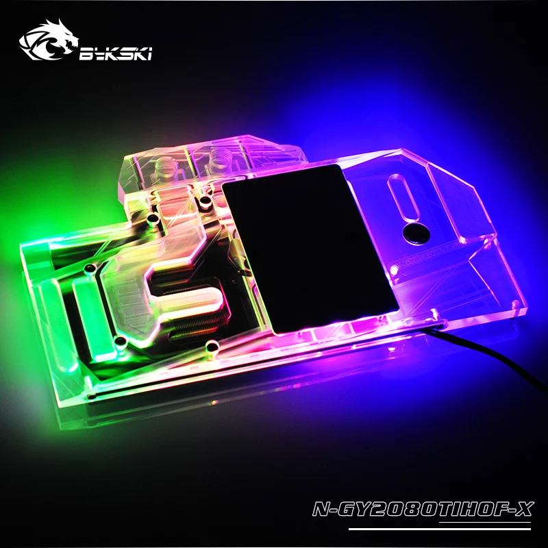 Bykski водный блок для использования Galaxy Geforce RTX 2080TI HOF OC lab/RTX G GPU Cooler водяного