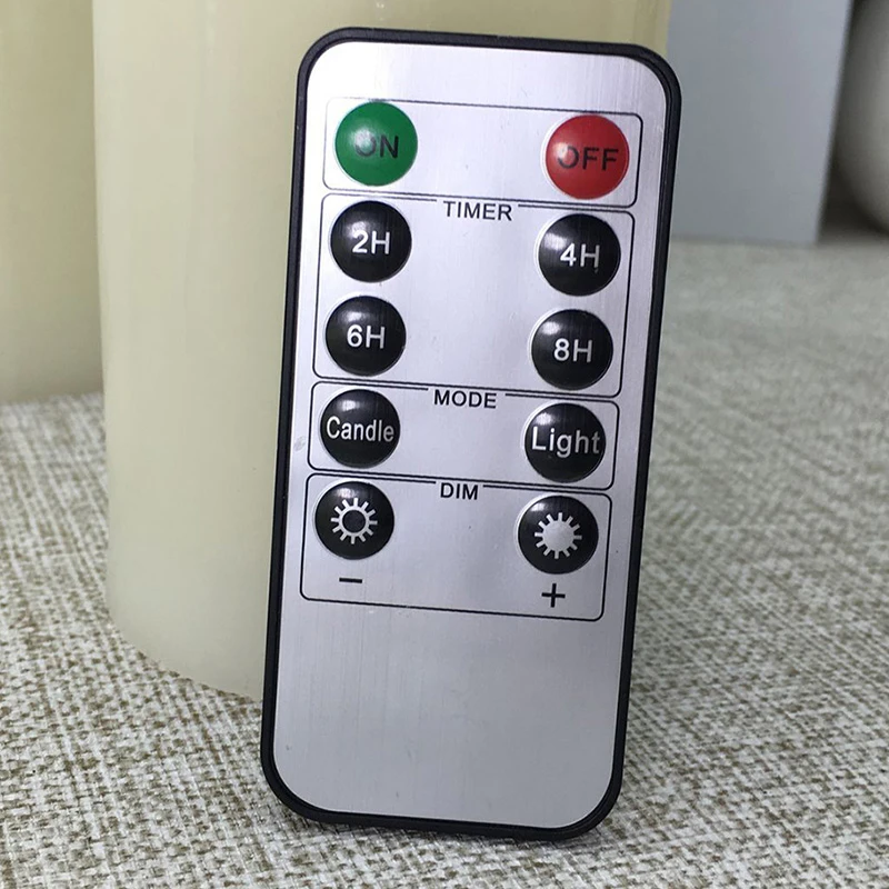 Светодиодная свеча ALEYMAX из парафинового воска с дистанционным управлением и