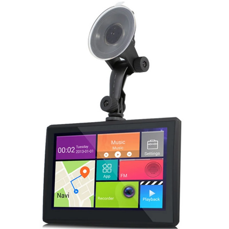 Автомобильный видеорегистратор 7 дюймов GPS навигатор Android 1080P портативный