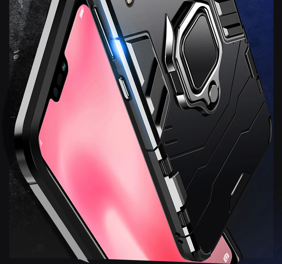 ITEUU Nova 3 палец кольцо подставка Броня чехол для huawei Nova 3 чехол s противоударный Противоударный задняя крышка Nova3